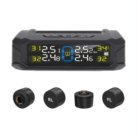 PSTY32o  automotive tire pressure monitoring sensor battery 400 mAh Solar car digital clock / display time / date and internal temperature 3.2-in