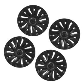 Hubcaps Wheel Covers for 2021-2024 Tesla Model Y, 19 Inch Set of 4 Wheel Rim Cover Hubcaps OEM Style Replacement, R19 Size Snap On Car Hub Caps