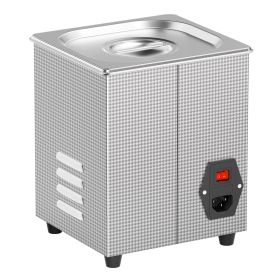 2L Ultrasonic Cleaner with Heater Timer & Basket, Professional Digital Sonic Cavitation Machine, 60W Cleaning Machine for Watch Instruments, Glas