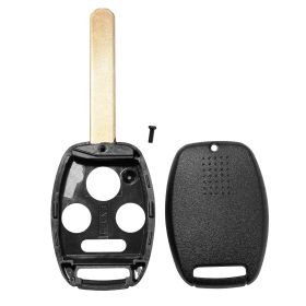 2Pcs Keyless Entry Remote Shell Case Fit For Honda Accord 2008-2012 Car Key Fob Pad Replacement N5F-S0084A N5F-A05TAA w/ Uncut Blade