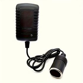 AC To DC Converter 12V 2A 24W Car Cigarette Lighter Socket 110-240V To 12V AC To DC Power Adapter (Option: Black1)