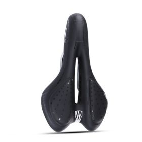 Bike Seat Cushion Silicone Thickened Soft And Comfortable (Option: Black)
