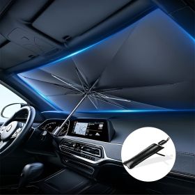UPF50-Sunshade-UPF50- Compact Roll-Up Sunshade For Front Window - Heat Insulation And UV Protection, Easy-to-Use Auto Interior Accessory, Fits Mo (Option: W13769680)