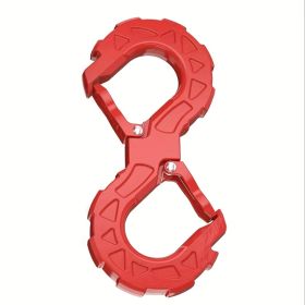 Multi Functional High-quality S-shaped Trailer Tow Hook, Heavy-duty G80 Alloy Steel, Towing Hook Load Capacity Of 33000 Pounds, Suitable For Off- (Option: Red)