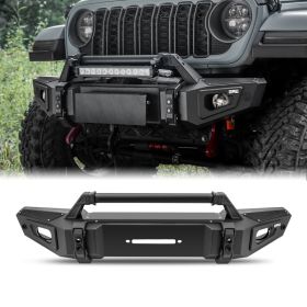 Front Bumper For Wrangler JL& Gladiator JT (Option: Black)