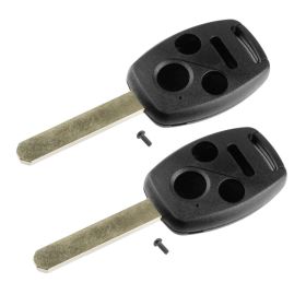 2Pcs Keyless Entry Remote Shell Case Fit For Accord 2008-2012 Car Key Fob Pad Replacement N5F-S0084A N5F-A05TAA With Uncut Blade (Option: 2pcs)