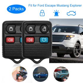 2 Keyless Entry Car Key Remote Key Fob Case Button Pad Replacement for Ford Escape Mustang Explorer CWTWB1U331 (Quantity: 2Pcs)