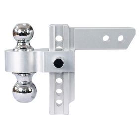 Alu Adjustable Trailer Drop Hitch,2inch receiver,6 inch adjustable (Color: as Pic)