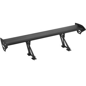 GT Wing Car Spoiler, 43.3 inch Universal Spoiler with Single Deck, Adjustable Lightweight Aluminum, Car Rear Spoiler Wing (Wing Type: Side Wing with Hole, Number of Layers: Single Layer)