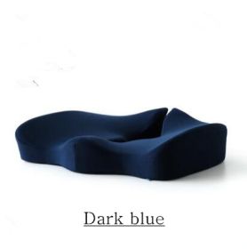 Memory Foam Seat Cushion Breathable Beautiful Buttocks Chair (Option: Blue)